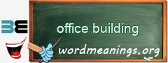WordMeaning blackboard for office building
